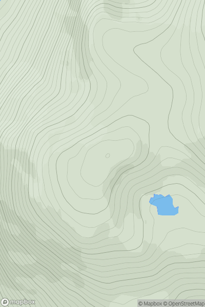 Thumbnail image for Sail Mhor [The Fannaichs] showing contour plot for surrounding peak